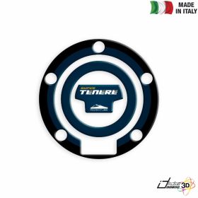 FUEL CAP STICKER RESINED BLACK BLUE FITS YAMAHA XT 1200 Z SUPERTENERE 2014-2017