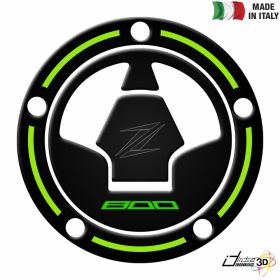 FUEL CAP STICKER RESINED BLACK GREEN FITS KAWASAKI Z 800 2013-2017