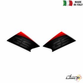 SIDE STICKERS RESINED BLACK RED FITS BMW R 1200 GS 2008-2012