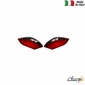 SIDE STICKERS RESINED BLACK RED FITS BMW S 1000 RR 2014-2017