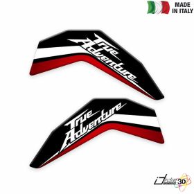 SIDE STICKERS RESINED BLACK RED FITS HONDA AFRICA TWIN CRF 1000 L 2015-2018