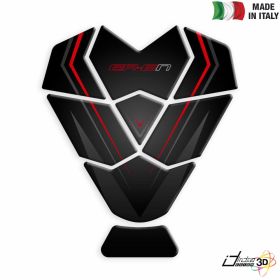 TANK PAD STICKER RESINED BLACK RED FITS KAWASAKI ER-6N 650 2015-2016