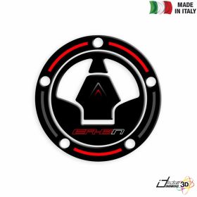 FUEL CAP STICKER RESINED BLACK RED FITS KAWASAKI ER-6N 650 2015-2016