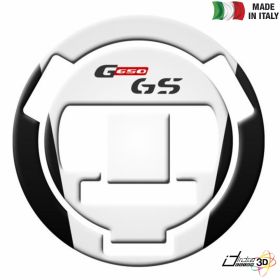 FUEL CAP STICKER RESINED BLACK WHITE FITS BMW G 650 GS 2010-2016
