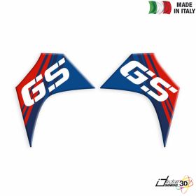 ADHESIFS LATERALES RESINE BLEU ROUGE POUR BMW F 800 GS 2008-2012
