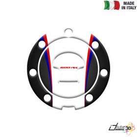 FUEL CAP STICKER RESINED BLUE RED FITS HONDA CBR 600 RR 2010-2017