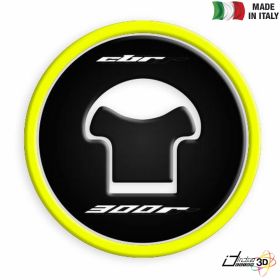 FUEL CAP STICKER RESINED FLUO FITS HONDA CBR 300 R 2014-2017