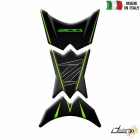 PROTEGE RESERVOIR ADHESIF RESINE VERT POUR KAWASAKI Z 300 2015-2019
