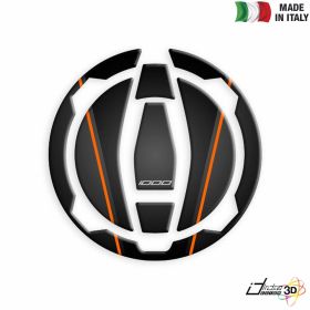 FUEL CAP STICKER RESINED ORANGE FITS KAWASAKI VERSYS 1000 2019-2019
