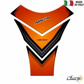 PROTEGE RESERVOIR ADHESIF RESINE ORANGE POUR KAWASAKI NINJA 300 2013-2017