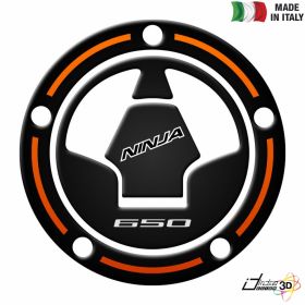 FUEL CAP STICKER RESINED ORANGE FITS KAWASAKI NINJA 650 2010-2015