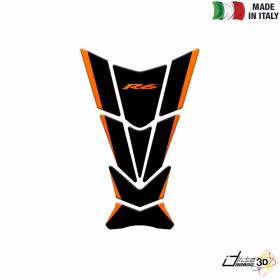 TANK PAD STICKER RESINED ORANGE FITS YAMAHA YZF 600 R6 2009-2014