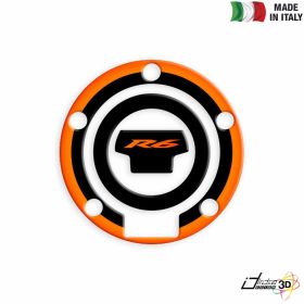 FUEL CAP STICKER RESINED ORANGE FITS YAMAHA YZF 600 R6 2009-2014