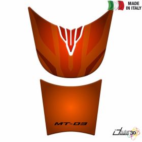 TANK PAD STICKER RESINED ORANGE FITS YAMAHA MT-03 660 2006-2013