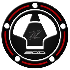 TANKDECKEL AUFKLEBER BEHARZTE ROT FITS KAWASAKI Z 800 2013-2017