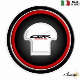 FUEL CAP STICKER RESINED RED FITS HONDA CBR 300 R 2014-2017