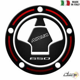 FUEL CAP STICKER RESINED RED FITS KAWASAKI NINJA 650 2010-2015