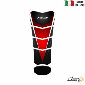 TANK PAD STICKER RESINED RED FITS YAMAHA YZF R3 321 2014-2018