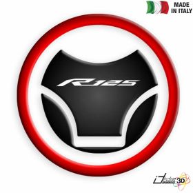 FUEL CAP STICKER RESINED RED FITS YAMAHA YZF R 125 2008-2018