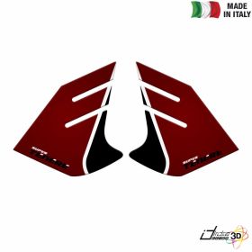 SIDE STICKERS RESINED RED BLACK FITS YAMAHA XT 1200 Z SUPERTENERE 2014-2017