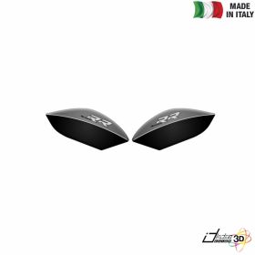 SIDE STICKERS RESINED SILVER FITS BMW S 1000 RR 2014-2017