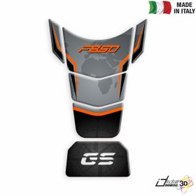 TANK PAD STICKER RESINED SILVER FITS BMW F 850 GS ADV 2019-2019