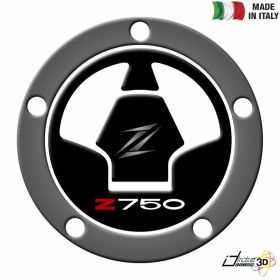 ADESIVO TAPPO BENZINA 3D ARGENTO NERO FOR