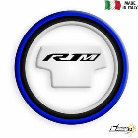 ADESIVO TAPPO BENZINA 3D ARGENTO BLU FOR