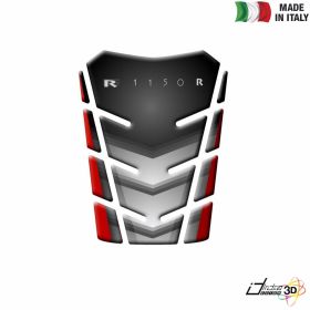TANK PAD STICKER RESINED SILVER RED FITS BMW R 1150 R 2001-2004