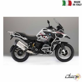 SIDE STICKERS RESINED SILVER RED FITS BMW R 1200 GS ADV 2014-2018
