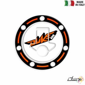 FUEL CAP STICKER RESINED WHITE FITS KTM DUKE 200 2010-2017