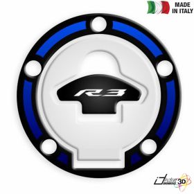 ADESIVO TAPPO BENZINA 3D BIANCO BLU FOR