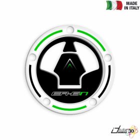 FUEL CAP STICKER RESINED WHITE GREEN FITS KAWASAKI ER-6N 650 2015-2016
