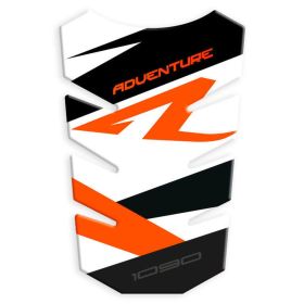 PROTEGE RESERVOIR ADHESIF RESINE BLANC ORANGE FITS KTM 1090 ADVENTURE R
