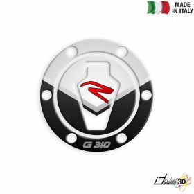 FUEL CAP STICKER RESINED WHITE RED FITS BMW G 310 R 2016-2019