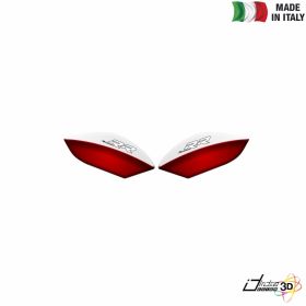 SIDE STICKERS RESINED WHITE RED FITS BMW S 1000 RR 2014-2017