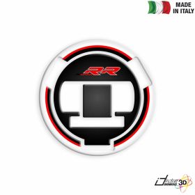 FUEL CAP STICKER RESINED WHITE RED FITS BMW S 1000 RR 2014-2016