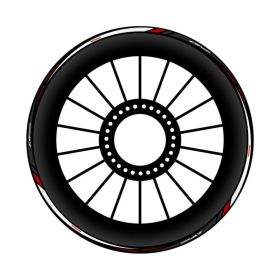 FUEL CAP STICKER RESINED WHITE RED FITS HONDA AFRICA TWIN CRF 1000 L 2015-2018