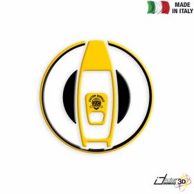 ADESIVO TAPPO BENZINA 3D BIANCO GIALLO FOR