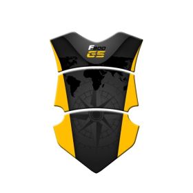 TANK PAD STICKER RESINED YELLOW FITS BMW F 800 GS / ADVENTURE 2013-2014