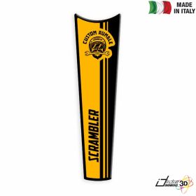 TANK AUFKLEBER 3D GELB SCHWARZ FUR DUCATI SCRAMBLER 800 FULL THROTTLE 2015-2018