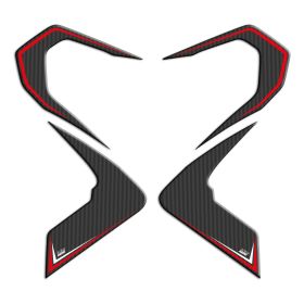 PROTEGE LATÉRALE CARBON ROUGE