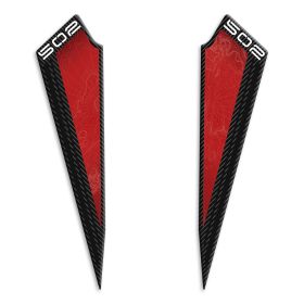 3D side stickers IRIDEA DESIGN carbon red