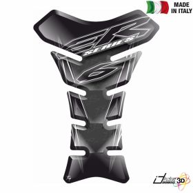 TANK PAD RESINED 3D STICKER BLACK FITS KAWASAKI ER6N ER6F 650 2009 2016