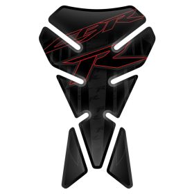 TANKSCHUTZ AUFKLEBER BEHARZTE SCHWARZ ROT FITS HONDA CBR 125 250 600 1000 RR