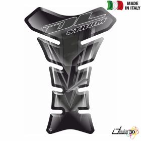 TANK PAD RESINED 3D STICKER BLACK GREY FITS SUZUKI DL 650 1000 V-STROM