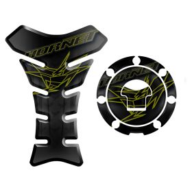 ADHESIFS RESINE RESERVOIR + BOUCHON OR NOIR FITS HONDA CB F HORNET 600 2011 2013