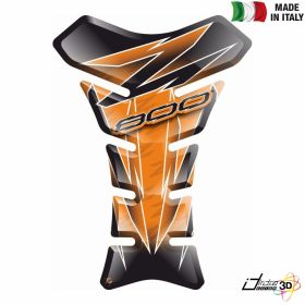 STICKER TANK PAD RESINED ORANGE BLACK FITS KAWASAKI Z 800 Z800 2013 2016