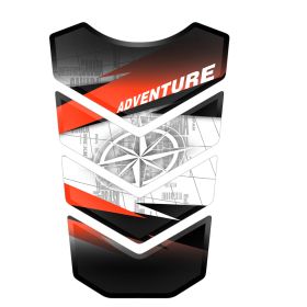 TANKSCHUTZ AUFKLEBER BEHARZTE ORANGE WEISS FITS KTM 1050 1090 ADVENTURE