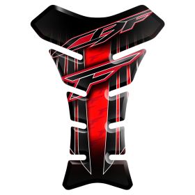 TANK PAD ANTI SCRATCH RESINED STICKER RED BLACK FITS HONDA CBF 600 S CBF 600 N